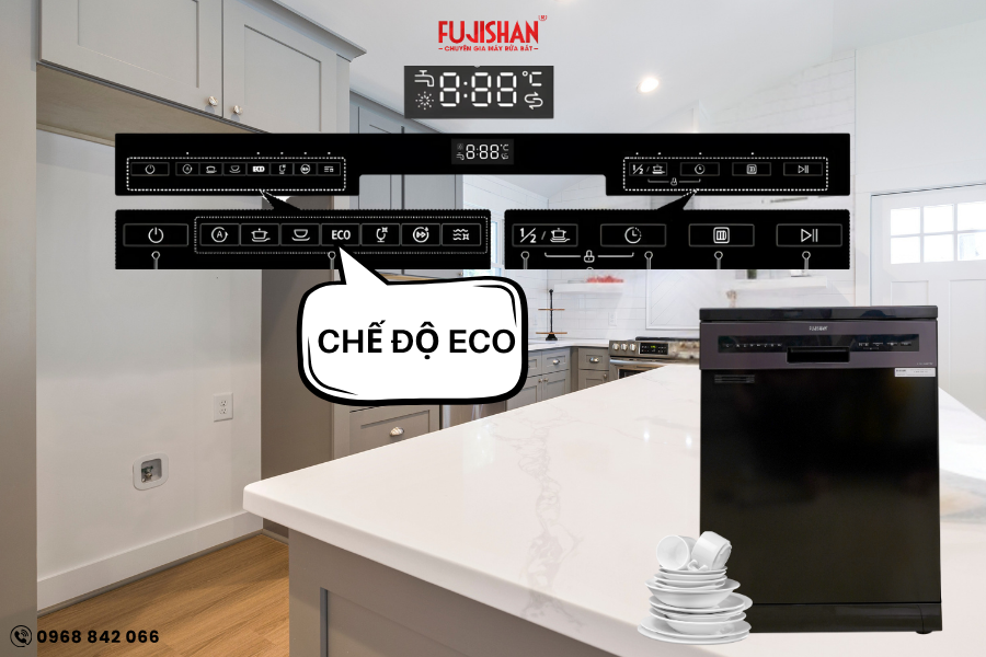 Chế độ ECO của máy rửa bát là gì? Cơ chế hoạt động & Ưu điểm vượt trội
