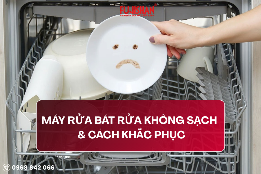 Máy rửa bát rửa bẩn: Nguyên nhân do đâu và cách khắc phục hiệu quả