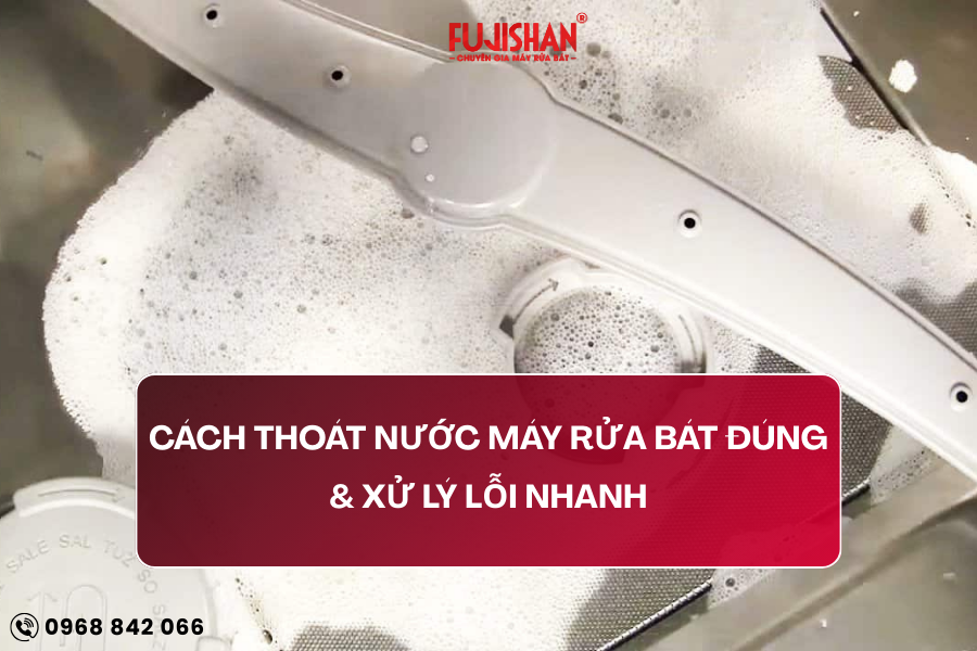 Cách thoát nước máy rửa bát đúng cách – Xử lý nhanh lỗi không xả nước