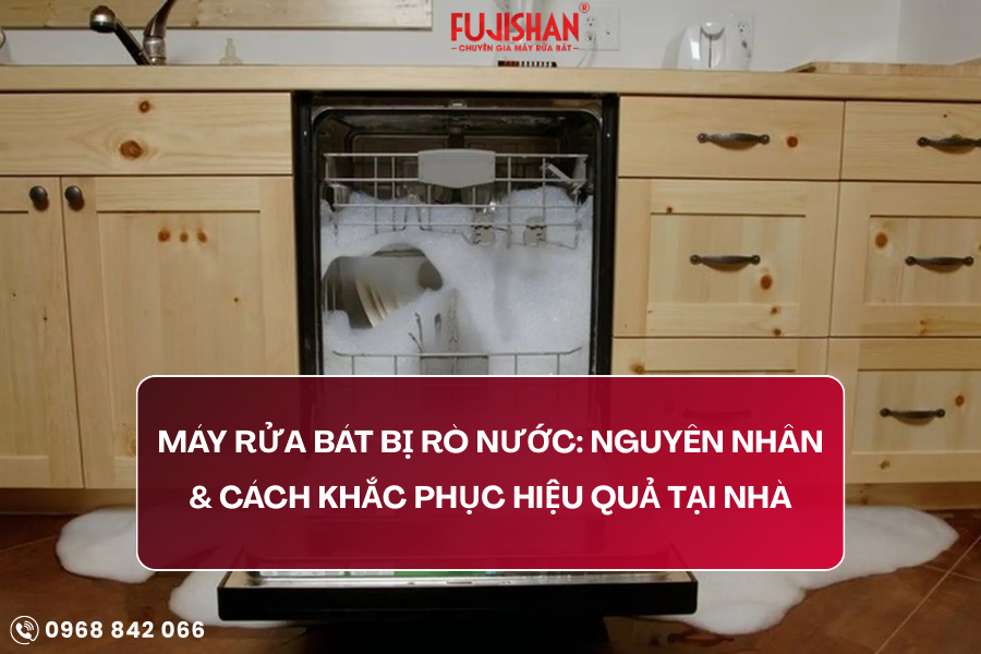 Máy rửa bát bị rò nước: Nguyên nhân & Cách khắc phục hiệu quả tại nhà