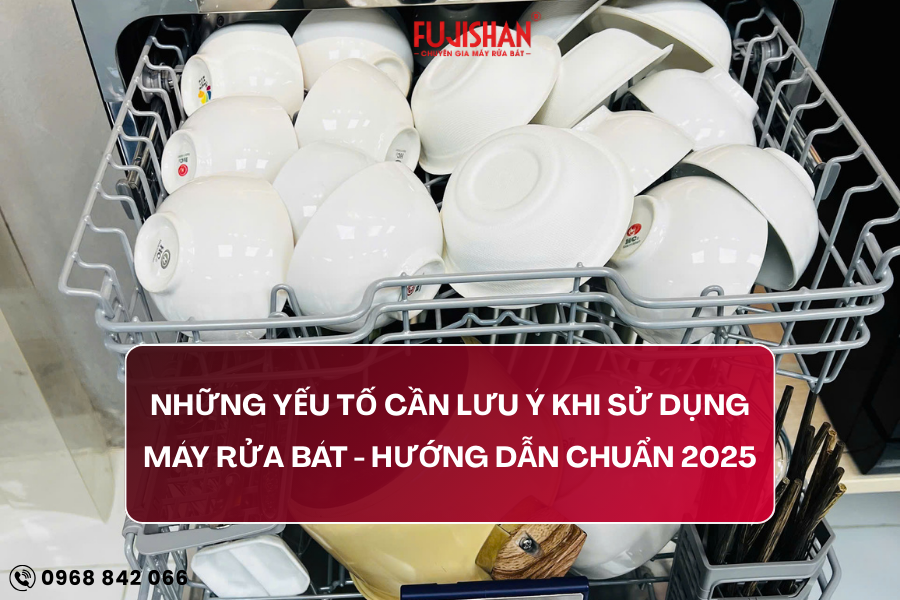 Những yếu tố cần lưu ý khi sử dụng máy rửa bát - Hướng dẫn chuẩn 2025